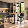 Jack Black PU Leather Bar Stool with Industrial Legs (Pair) Jack Black PU Leather Bar Stool with Industrial Legs (Pair)