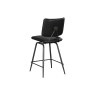 Jack Black PU Leather Bar Stool with Industrial Legs (Pair) Jack Black PU Leather Bar Stool with Industrial Legs (Pair)