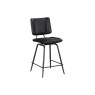 Jack Black PU Leather Bar Stool with Industrial Legs (Pair) Jack Black PU Leather Bar Stool with Industrial Legs (Pair)