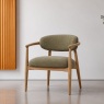 Scarlett Fabric Arm Chair in Green Scarlett Fabric Arm Chair in Green