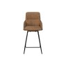 Jackson PU Leather Bar Stool in Tan (Pair) Jackson PU Leather Bar Stool in Tan (Pair)