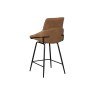 Jackson PU Leather Bar Stool in Tan (Pair) Jackson PU Leather Bar Stool in Tan (Pair)