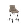 Jackson PU Leather Bar Stool in Taupe (Pair) Jackson PU Leather Bar Stool in Taupe (Pair)
