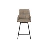 Jackson PU Leather Bar Stool in Taupe (Pair) Jackson PU Leather Bar Stool in Taupe (Pair)