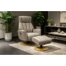 Rowan Leather Swivel Chair and Stool