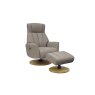 Rowan Leather Swivel Chair and Stool