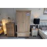 Ex-Display Newquay - Modern Country Oak Double Wardrobe