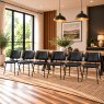 Jack Black PU Leather Dining Chairs (Set of 6) Jack Black PU Leather Dining Chairs (Set of 6)