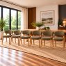 Elenor Green Fabric Dining Chairs (Set of 6) Elenor Green Fabric Dining Chairs (Set of 6)