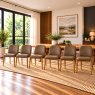 Margot Brown PU Leather Dining Chairs (Set of 6) Margot Brown PU Leather Dining Chairs (Set of 6)
