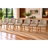 Margot Misty PU Leather Dining Chairs (Set of 6)