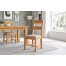 Dorset Oak Ladder Back Dining Chair with Fabric Seat Dorset Oak Ladder Back Dining Chair with Fabric Seat