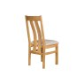 Dorset Oak Twin Slat Dining Chair with Fabric Seat Dorset Oak Twin Slat Dining Chair with Fabric Seat