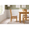 Dorset Oak Twin Slat Dining Chair with Fabric Seat Dorset Oak Twin Slat Dining Chair with Fabric Seat
