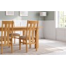 Dorset Oak Twin Slat Dining Chair with Fabric Seat Dorset Oak Twin Slat Dining Chair with Fabric Seat