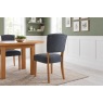 Oxford Fabric Open-backed Chair in Slate Oxford Fabric Open-backed Chair in Slate