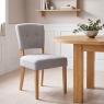 Oxford Fabric Open-backed Chair in Stone Oxford Fabric Open-backed Chair in Stone