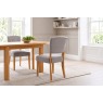 Oxford Fabric Open-backed Chair in Stone Oxford Fabric Open-backed Chair in Stone