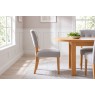 Oxford Fabric Open-backed Chair in Stone Oxford Fabric Open-backed Chair in Stone