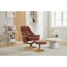 Aruba Fabric Swivel Recliner Chair & Footstool Aruba Fabric Swivel Recliner Chair & Footstool