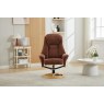 Aruba Fabric Swivel Recliner Chair & Footstool Aruba Fabric Swivel Recliner Chair & Footstool