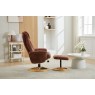 Aruba Fabric Swivel Recliner Chair & Footstool Aruba Fabric Swivel Recliner Chair & Footstool