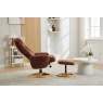 Aruba Fabric Swivel Recliner Chair & Footstool Aruba Fabric Swivel Recliner Chair & Footstool