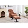 Lucia Fabric Swivel Recliner Chair & Footstool Lucia Fabric Swivel Recliner Chair & Footstool