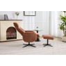 Lucia Fabric Swivel Recliner Chair & Footstool Lucia Fabric Swivel Recliner Chair & Footstool