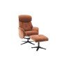 Lucia Fabric Swivel Recliner Chair & Footstool Lucia Fabric Swivel Recliner Chair & Footstool