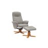 Missouri Fabric Swivel Recliner Chair & Footstool Missouri Fabric Swivel Recliner Chair & Footstool