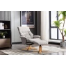 Marseille Swivel Recliner Chair & Stool