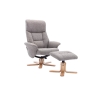 Global Furniture Alliance (G.F.A.) Montreal Swivel Recliner Chair & Stool