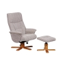 Global Furniture Alliance (G.F.A.) Montreal Swivel Recliner Chair & Stool