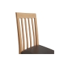 Kettle Interiors Oxford Oak Slat Back PU Chair