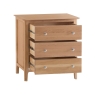 Kettle Interiors Oxford Oak 3 Drawer Chest of Drawers