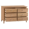 Kettle Interiors Oxford Oak 6 Drawer Chest of Drawers