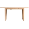 Kettle Interiors Oxford Oak 1.2 Butterfly Table & 4 Slat Back Fabric Chairs