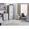 Welcome Furniture Cordoba Tall Triple Mirror + Drawer Wardrobe