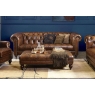 Hyde Line Buckley Leather Chesterfield 3.5 Seater Sofa