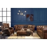Hyde Line Buckley Leather Chesterfield Wing Chair
