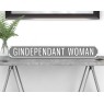 GINDEPENDANT WOMAN Vintage Road Sign / Street Sign