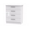 Welcome Furniture Belgravia High Gloss 4 Drawer Chest of Drawers
