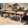 Baker Furniture Malta Reclaimed Wood Dining Table Set with Bench & 4 Chairs