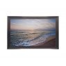 Beach Shoreline Print With Metallic Frame