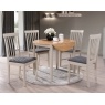 Alaska Painted Compact Round Drop Leaf Dining Table Set & 4 Chairs Alaska Painted Compact Round Drop Leaf Dining Table Set & 4 Chairs