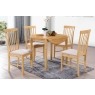 Alaska Oak Round Drop Leaf Dining Table Set & 2 Chairs
