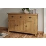Oak City - Milan Oak 3 Door Sideboard