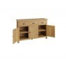 Oak City - Milan Oak 3 Door Sideboard Oak City - Milan Oak 3 Door Sideboard