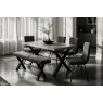 Forge Stone Effect 190 Dining Set Table, Bench and 4 Chairs